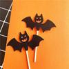 Colección de Decoraciones de Halloween: Decoraciones para Pastel de Calabaza, Murciélago, Bruja, Fantasma, Castillo, Decoraciones de Fiesta Originales