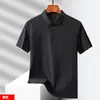 Camisa Polo de Hielo Sin Costuras para Hombre Verano Delgado Elástica Transpirable Casual de Negocios Camisa de Hombre Manga Corta Cuello Camisero Camiseta