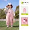 Pantalones de tirantes infantiles Dudu, estilo otoño, pantalones elegantes para niños, pantalones casuales para niñas, ropa de otoño, ropa linda para bebé, ropa infantil de moda