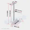 Soporte Colgante para Host de Computadora Soporte de Almacenamiento Colgante Fijo Debajo de la Mesa Soporte de Bandeja para Caja de Host de Escritorio de Oficina