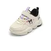 Sapatos Infantis Balabala Kuromi Tênis para Meninas Sapatos de Pai Crianças Primavera e Outono Branco Respirável Sapatos Sanrio