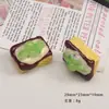 Acessórios de Resina DIY Desenho Animado Joias Frutas Creme de Mil Camadas Grampo de Cabelo Capa de Celular Fivela de Sapato Chaveiro Pingente com