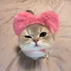 Chapéu de Gato Coração Adereço de Cabeça para Pet Adereços de Cabeça para Cachorro Adereços Fofos para Foto Suprimentos Engraçados para Pets