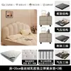 Estilo Crema Concha Cuero Genuino Luz de Cama Lujo Moderno Minimalista Cama Doble de 1.8m Dormitorio Principal Gama Alta Grande Suave Tapizado Cama de Boda