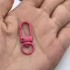 Fivela de Camarão em Liga de Zinco com Pintura Colorida Assada Fivela Pequena de Porta de 3 Pontos Fivela para Pendurar Bonecas Acessórios para Joias DIY Chaveiros Em Estoque