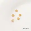 100 pulseira porta-flores oca pulseira contas pulseira espaçador tampa de flor junta material de acessórios para joias artesanais diy com contas