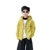 Abrigo para Niños Invierno Nuevo Estilo Ligero de Plumón de Pato Blanco Chaqueta de Plumón Cálida Protección contra el Frío Niños Grandes Otoño Invierno Ropa con Capucha