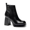 Botas de Mujer Personalizadas, Botines, Botas de Mujer Estilo Martin, Estilo Europeo y Americano, Plataforma Impermeable, Tacón Grueso, Botas de Tacón Alto Talla Grande, Tacón Súper Alto, Que Aumentan la Altura