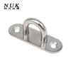 Fivela oval de porta de aço inoxidável 304 316, fivela para rede de ioga, corda fixa para barco, parafuso de placa de olhal de aço inoxidável