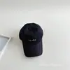 Gorra de Béisbol de Algodón de Alta Calidad con Parte Superior Suave, Bordado Simple de Letras, Gorra de Moda Casual Unisex, Gorra con Visera Bordada Versátil