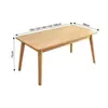Mesa y Sillas de Comedor de Madera Maciza Nórdicas Juego de Mesa y Sillas de Comedor de Madera Maciza Pura Juego de Mesa y Sillas de Comedor Rectangulares de Madera Maciza Minimalista Moderno