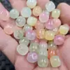 Cuentas de Jade Cuarcita de Color Turmalina Estilo Antiguo, Cuentas Sueltas de Color Arcoíris Caramelo Deslumbrante Tipo Hielo para Hacer Joyería