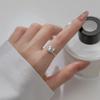 Nuevo Anillo de Gato de Moda Elegante, Lindo y Dulce Estilo Coreano, Femenino, Fresco, Anillo Retorcido con Diamante Azul