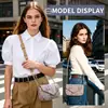 Mini Bolso Cruzado Vegano de Corcho para Mujer, Cartera Pequeña de Moda para Viaje Impermeable con Cierre Magnético, Bolso de Hombro Cartera Boho de Tela de Corteza de Árbol