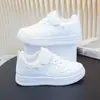 Zapatillas Blancas Campus Modelo Nuevo 2026 Zapatos de Skate para Niños Zapatos Bajos de Malla de Cuero para Niñas Zapatos Deportivos Ligeros de Suela Suave