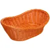 Cesta Oval 29cm x 19cm x 10cm Marrom Polyrattan - Rojemac Profissional