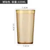 Vaso acrílico, plástico transparente, vaso de agua, vaso creativo anticaídas, ideal para el hogar, restaurantes, cerveza y té.