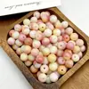 Cuentas Sueltas de Vidrio Teñido al Agua de 8 mm que Conservan el Color para Joyería Hecha a Mano DIY, Versátiles Cuentas de Porcelana con Patrón de Dragón, Cuentas de Vidrio, Accesorios de Joyería