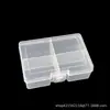 Caja de plástico transparente de 4 compartimentos con tapa abatible y cierre a presión, caja de plástico para organizar accesorios de arte de uñas, ferretería, tornillos y anzuelos de pesca