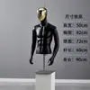 Modelo masculino para vitrine de loja de roupas, rosto galvanizado, manequim masculino de corpo inteiro, manequim de exposição