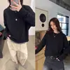 DestaqueYuran 26 Nova Coleção Outono Inicial Camiseta de Manga Longa Malha Micro-Casulo Macia ao Toque Camada de Ar Modal Amônia Líquida