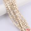 Material de accesorios DIY con cuentas sintéticas de color blanco azul turquesa con forma para pulsera, collar, colgante, accesorios de joyería