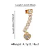 E13323 Moda Europea y Americana Personalizado Forma de C Exquisito Lujo Ligero Colgador de Oreja de Diamante Geometría Exagerada Nuevo Producto Clavo de Oreja Clip para Cartílago de la Oreja