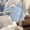 Ningli26 Suéter Cardigan de Punto para Niñas Estilo Nuevo Primavera y Otoño Dulce Bebé Dulce Top