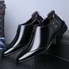 Zapatos de Cuero para Hombre con Punta Aguda, Más Vendidos en Amazon Transfronterizos, Estilo Británico, Casual de Negocios, Slip-on Versátiles - 25412