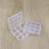 Caja de Almacenamiento de 9 Compartimentos Fijos de Plástico PP Transparente para Joyería, Abalorios, Artículos Pequeños, Piezas, Equipo de Pesca, Embalaje Cultural y Creativo