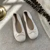 Zapatos planos dulces de suela blanda con punta redonda estilo abuela con lazo para mujer, bailarinas versión coreana 2026, estilo poco profundo, nuevo modelo de verano