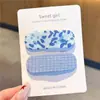 Pinza para el Cabello de Lana con Estampado de Leopardo para Otoño e Invierno para Mujer, Elegante Pinza para Flequillo Lateral, Pinza BB de Gama Alta para Pelos Sueltos, Pasador de Moda Estilo Retro