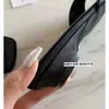 Nueva Versión de Piel de Oveja con Tacón Bajo de 3 cm~ Sandalias Mocasín Cuadradas de Estilo Francés con Tira Ancha y Estampado de Leopardo para Mujer