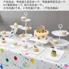 Arranjo de Aniversário Decoração de Mesa de Sobremesas Enfeites Prateleira de Exibição de Casamento Mesa de Festa Bandeja de Bolo de Plástico Suporte para Lanches