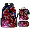 Mochila Escolar Exclusiva de One Piece Transfronteriza Set de Tres Piezas Mochila Rey del Mar Mochila de Gran Capacidad para Estudiante de Secundaria