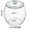 Frasco de Plástico Transparente Sellado Frasco para Pepinillos Cubeta para Arroz Cocina Alimentos Frasco Sellado Harina Arroz Almacenamiento Frasco Almacenamiento Té Anís