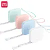 Cinta Métrica de Cuero Deli 79652 2m Cinta Métrica Suave para Mediciones, Mini Cinta Métrica, Sistema Dual Métrico e Imperial