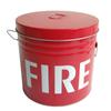 Cubo contra incendios, cubo de arena contra incendios, tapa de cubo redondo, cubo de hierro, estación de bomberos en miniatura, conjunto completo estándar de suministro de equipo contra incendios