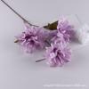 Novos Materiais de Flores de Casamento Flor Artificial Orquídea Roxa 3 Cabeças Decoração Arranjo Floral Guia de Caminho de Casamento Dália Casamento Artificial