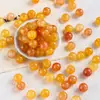Cuentas de Vidrio Triturado Teñido con Agua de Jade que No se Desvanecen Cuentas Redondas Cuentas para Ensartar Pulseras Hechas a Mano DIY Collares Accesorios para el Cabello Accesorios para Pendientes