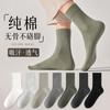 Calcetines de Algodón Puro para Hombre, Primavera y Verano, Color Sólido, Antibacterianos, Media Pantorrilla, Deportivos, Nuevo Modelo Popular 2026, Venta al por Mayor desde Fábrica de Origen de Zhuji