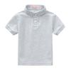 Verão meninos e meninas cor sólida manga curta camiseta jaqueta moda infantil lapela manga curta jardim de infância escola primária roupa de aula atacado
