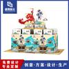 Supermercado Power Factory Festival de Mitad de Otoño Comida Apilamiento de Papel Creativo Cabeza Apilamiento de Papel Piso a Piso Caja de Apilamiento de Papel Caja de Regalo para Pastel de Luna Apilamiento de Papel