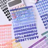 Adesivos Coloridos Alfanuméricos em Inglês para Caderno de Bolso Material para Caderno Álbum de Fotos Guka Colagem de Cânhamo Decorativa Adesivos DIY