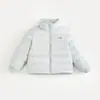 2026 Chaqueta Ligera de Plumas Casual Otoño e Invierno para Niños, Niños Medianos y Mayores, Cuello Alto Cálido, Chaqueta Corta de Plumas de Pato Blanca
