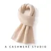 Cachecol de tricô jacquard vazado da moda, 100% cashmere puro, estilo feminino, nova coleção outono/inverno, design torcido, cor sólida, versátil