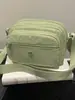Bolso de Mujer Tela de Nylon Multicapa Pequeño Cuadrado Versátil Estilo Clásico Cruzado al Hombro Bolso de Doble Uso Impermeable Casual Lona