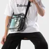Bolso de Hombro de PVC Transparente Gran Capacidad Bolso Cruzado para Deportes al Aire Libre Bolso de Hombro Visual Multifuncional Bolso de Cofre Portátil de Almacenamiento