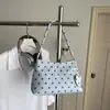 Bolso de axila con lunares dulces estilo coreano, moderno y versátil para ir al trabajo, bolso de mano pequeño moderno y fresco