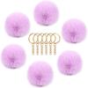 Bola de Pelo de Conejo Rex, Bola de Pelo Artificial, Accesorios para Joyería DIY, Llavero, Colgante de Bola de Pelo de Imitación, Esponjoso Creativo